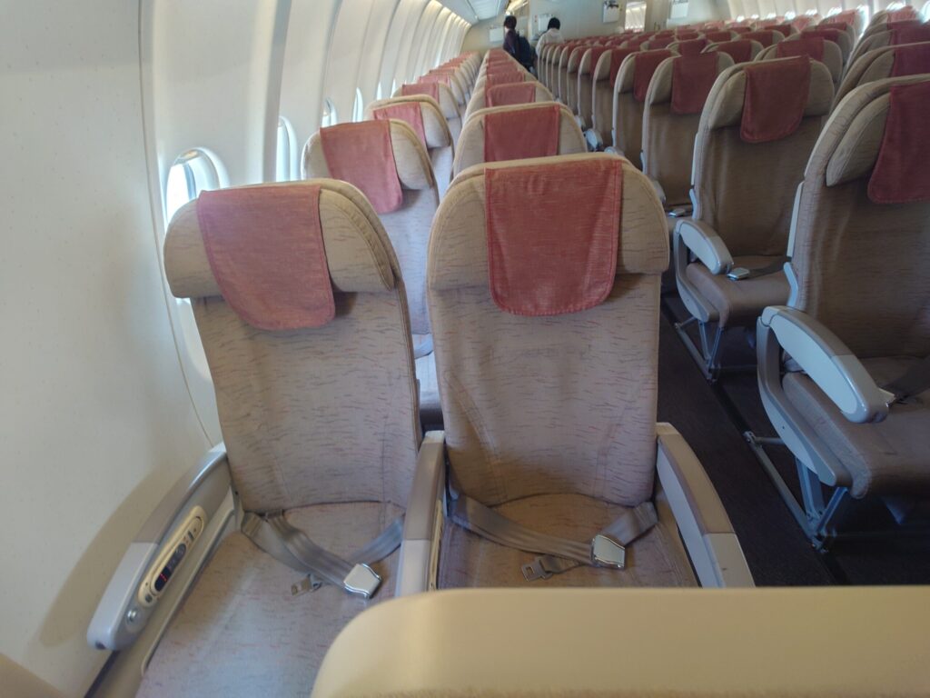 A333の機内の様子