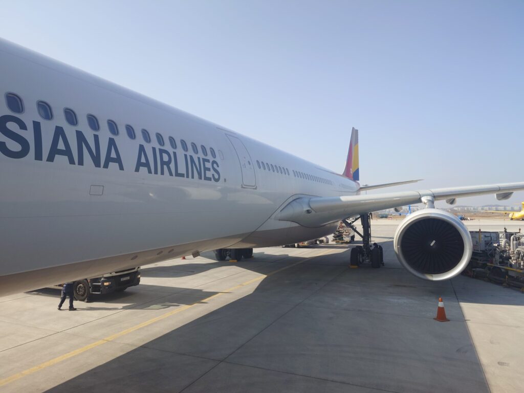 A333金浦空港沖止め