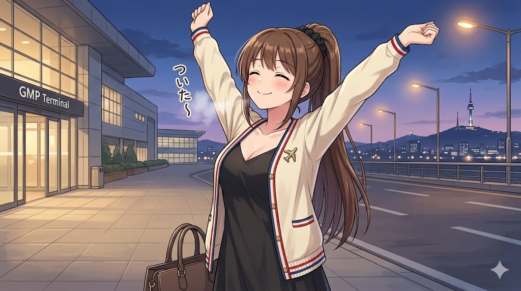 のびをするさくらさん