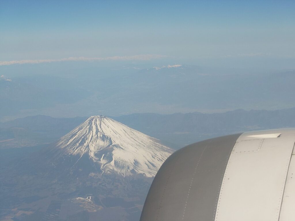 雪化粧の富士山