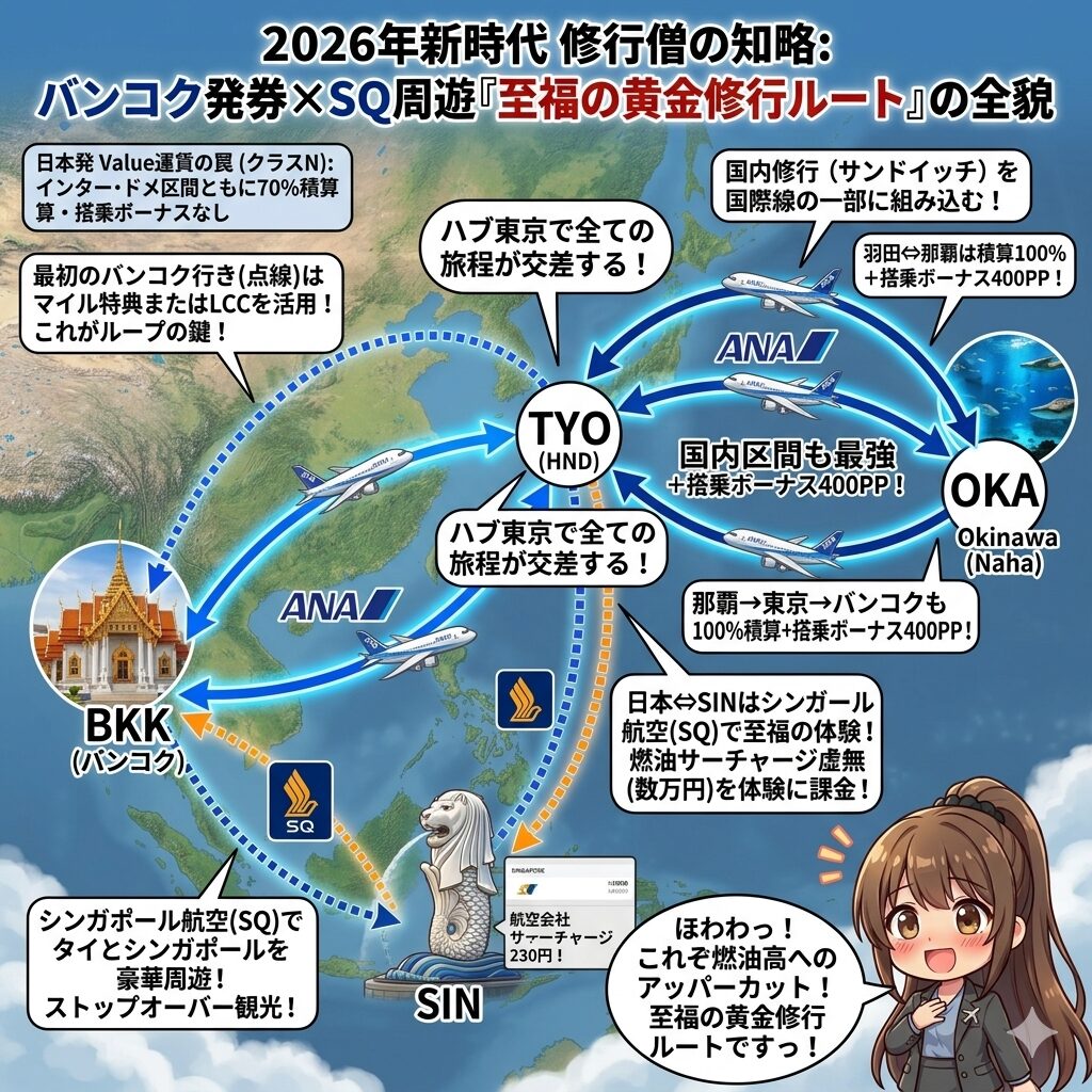 バンコク発券修行ルート