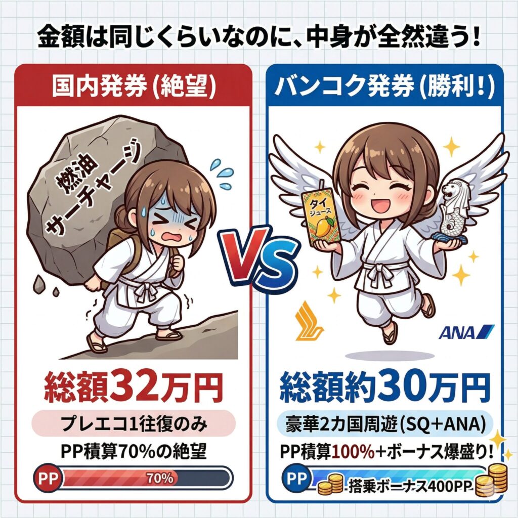 国内発券と海外発券の違い