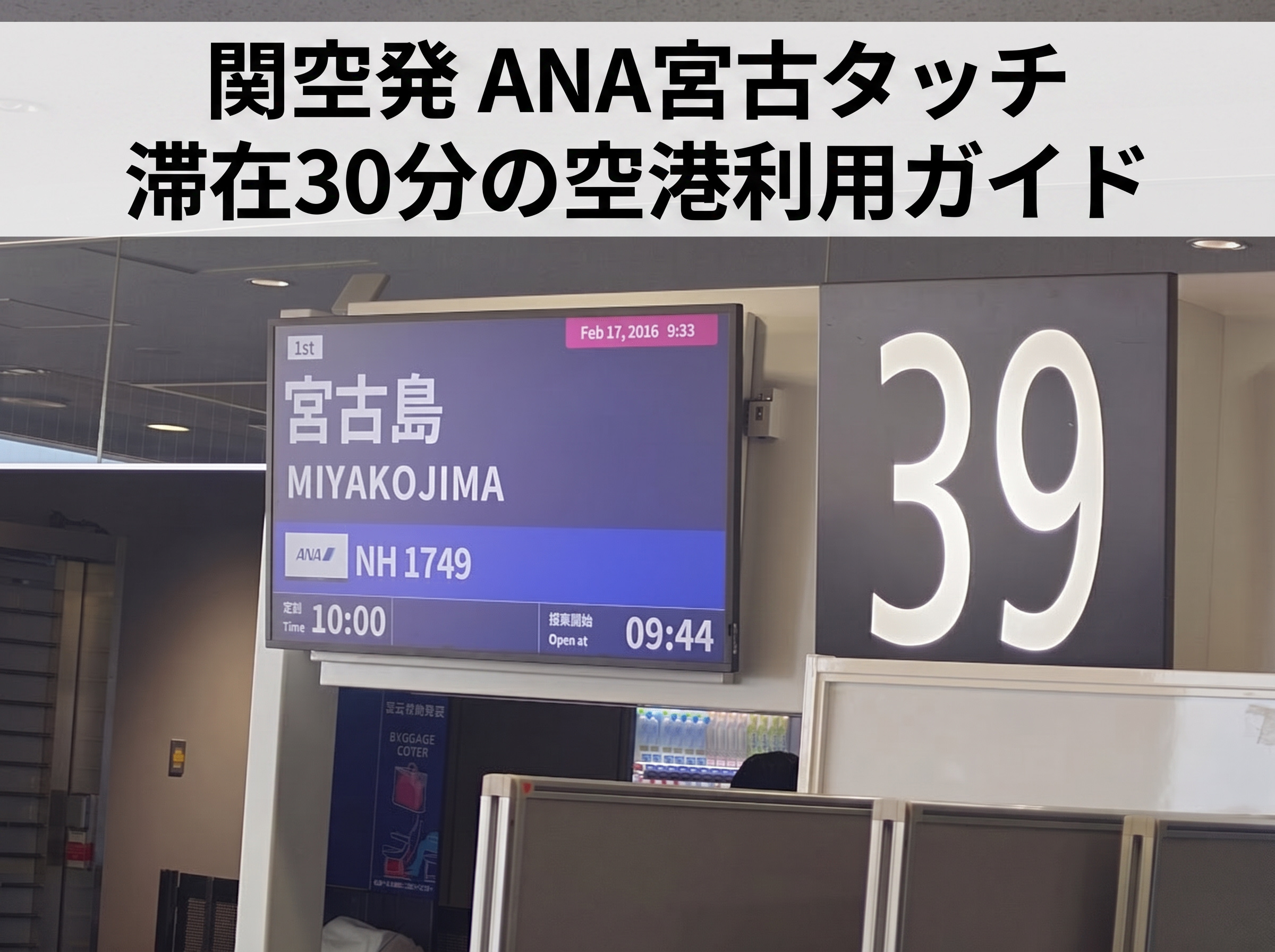 関空発ANA宮古タッチ搭乗記｜滞在30分の空港利用ガイド